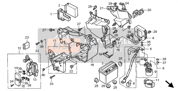 Honda VT600C 1999 BATTERIE für ein 1999 Honda VT600C