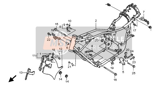 80240MZ3720, Base,  Caoutchouc, Honda, 0