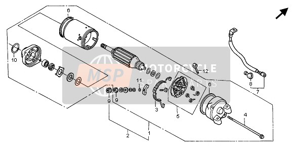 Honda VT750C2 1999 TRANSMISSION for a 1999 Honda VT750C2