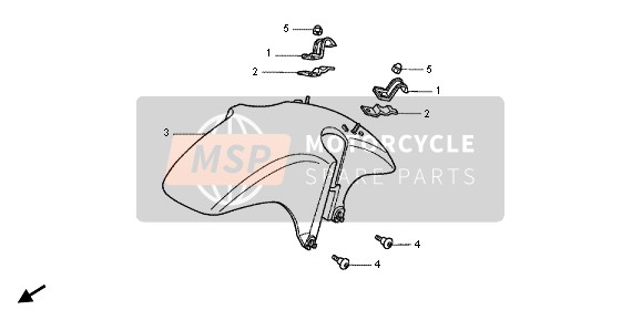 Honda RVF400R 1995 VORDERER KOTFLÜGEL für ein 1995 Honda RVF400R