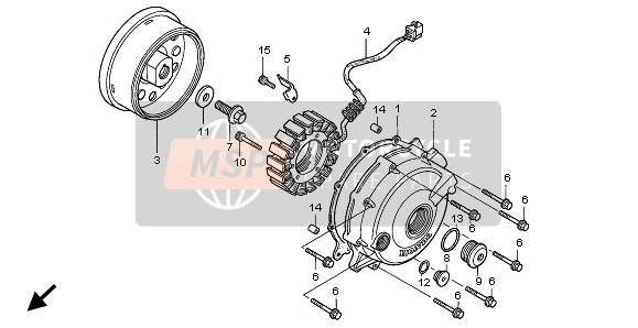 Honda VTR1000F 1999 GENERATOR für ein 1999 Honda VTR1000F