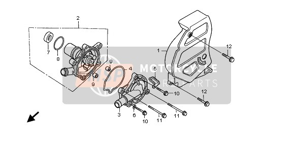 Honda XL600V 1999 Pompe à eau pour un 1999 Honda XL600V