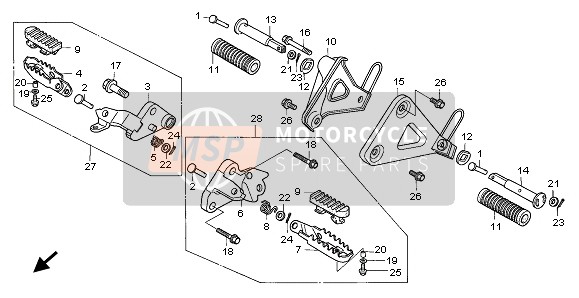 Honda XL600V 1999 STEP for a 1999 Honda XL600V