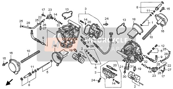 E-18-1 Carburador (Partes componentes)