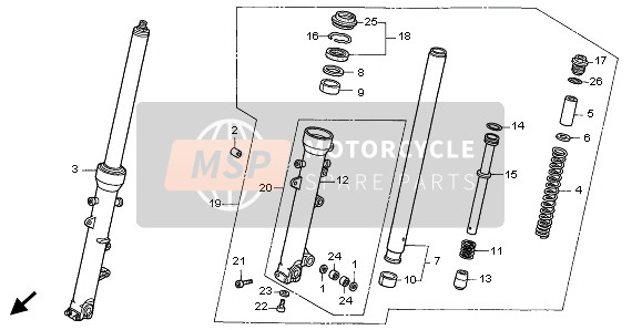 51416KA4831, Gabelfeder, Honda, 0