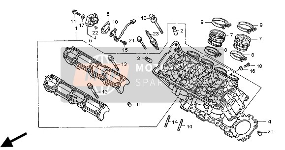 16211MCC600, Insulator, Honda, 1