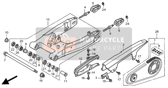 06406MCC601, Chain Kit,Drive, Honda, 0