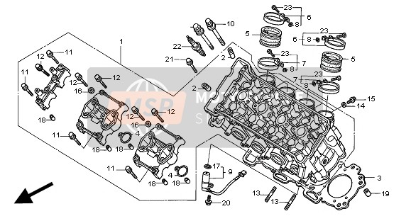 92301050080A, Versenkte Schraube, 5X8, Honda, 1