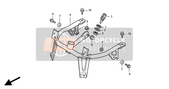 Honda GL1500SE 2000 Séjour de capot pour un 2000 Honda GL1500SE