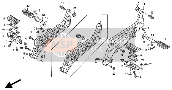 Honda NT650V 2000 STEP  for a 2000 Honda NT650V