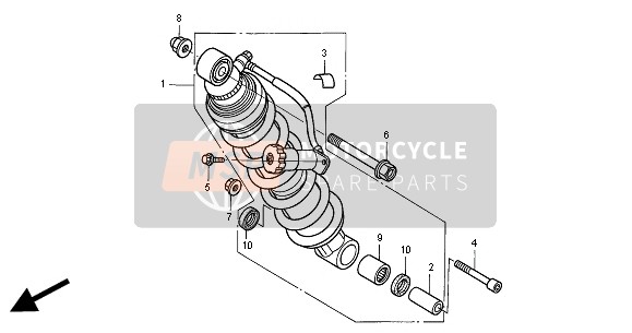 Honda NT650V 2000 Cuscino posteriore per un 2000 Honda NT650V