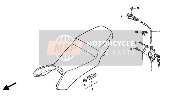 Honda VFR800FI 2000 SEAT  for a 2000 Honda VFR800FI