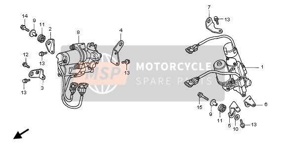 Honda ST1100A 1995 ABS Modulateur pour un 1995 Honda ST1100A