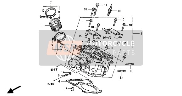 CYLINDER HEAD (REAR)