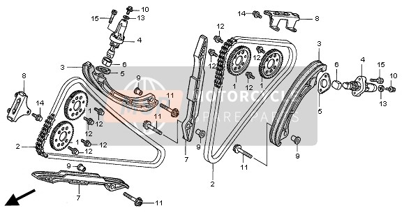 Cadena de leva & Tensor