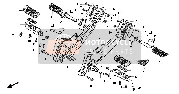 Honda CB600F 2001 Paso para un 2001 Honda CB600F