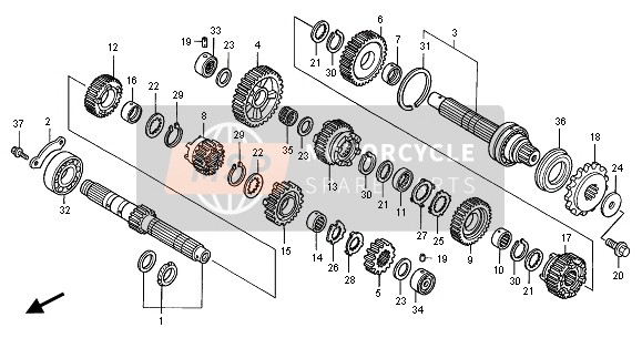 Honda CB1100SF 2001 Transmission pour un 2001 Honda CB1100SF