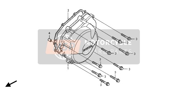 Honda CBR600F 2001 Couvercle du générateur pour un 2001 Honda CBR600F