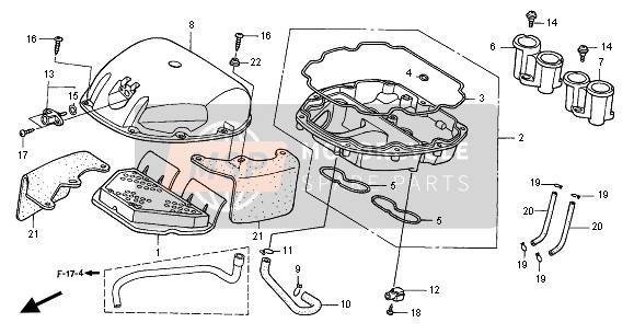 Honda CBR600F 2001 AIR CLEANER for a 2001 Honda CBR600F