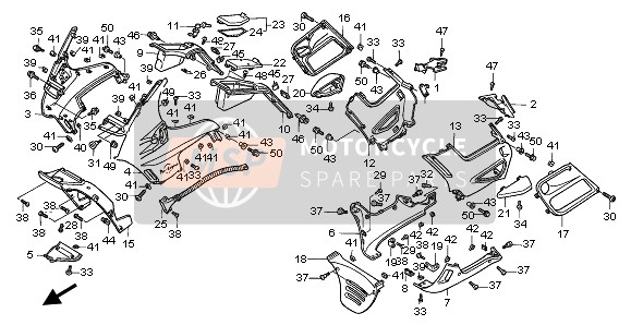 Honda ST1100 1995 COWL for a 1995 Honda ST1100