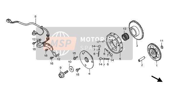 Honda VF750C 1995 PULSE GENERATOR for a 1995 Honda VF750C