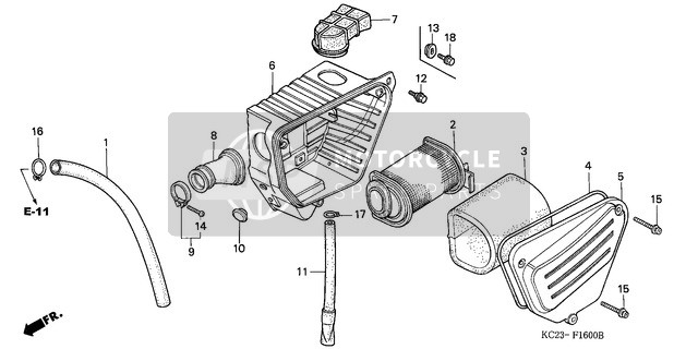 17213471010, Element De Filtre A Air, Honda, 1