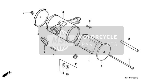 Honda ST70 1982 Luftfilter (ST70C/K) für ein 1982 Honda ST70