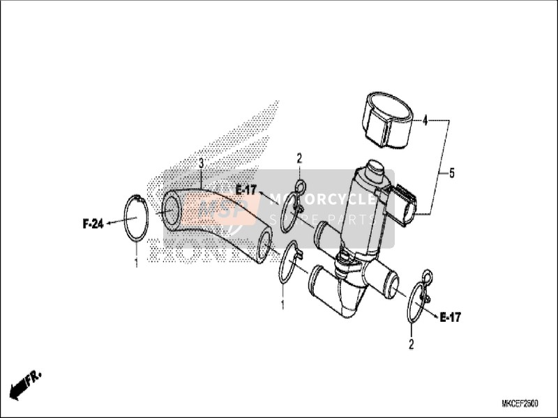 18661MKCA00, Tube, Air Suction, Honda, 0