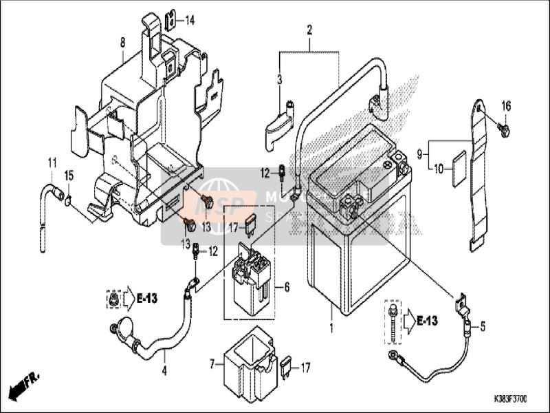 90320747000, Nut, Spring, 6mm, Honda, 3