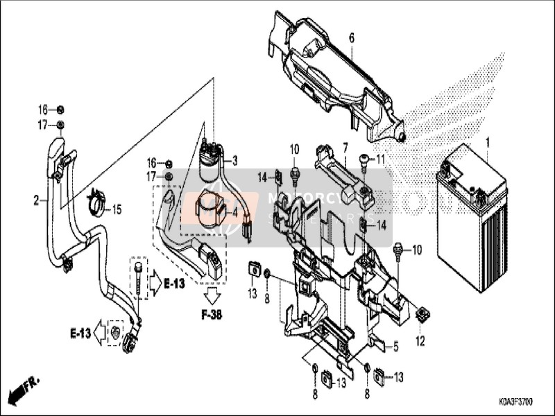 32410K0AE10, Cable, Starter & Earth, Honda, 0