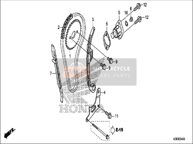 Honda CBF160 2019 Steuerkette/Schlüssel für ein 2019 Honda CBF160