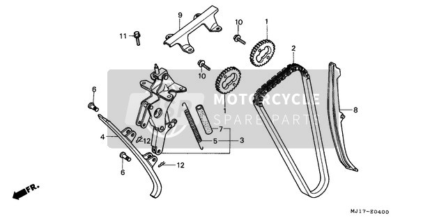 14321MJ0000, Sprocket, Cam (46T), Honda, 0