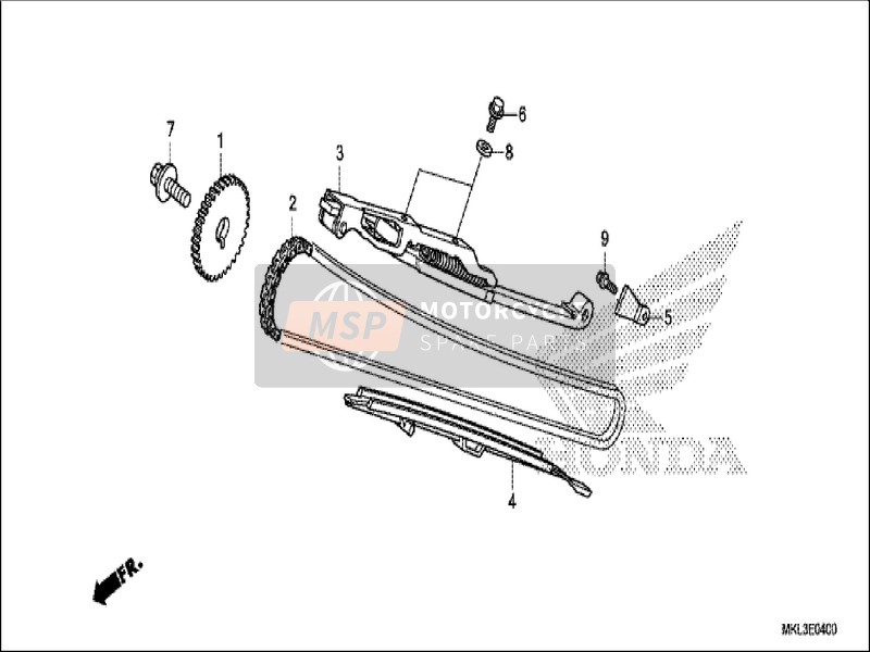 Honda NC750XD 2019 Steuerkette/Schlüssel für ein 2019 Honda NC750XD