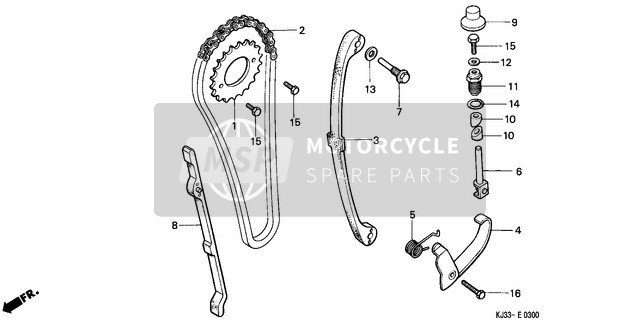 91335567000, Anneau, Honda, 3