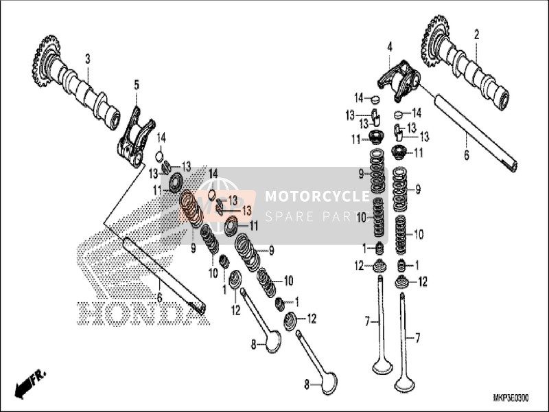 Honda CBR500RA 2019 Camshaft/Valve for a 2019 Honda CBR500RA