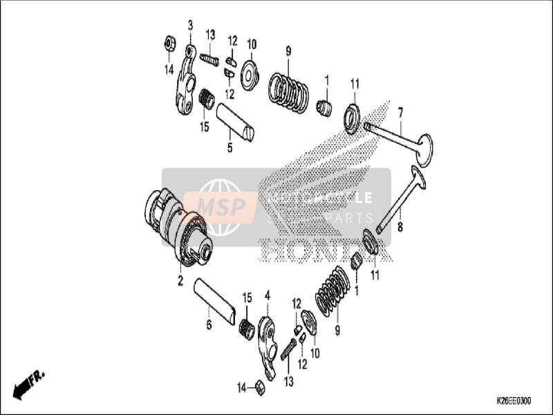 14721KPH880, Valve, Ex., Honda, 1