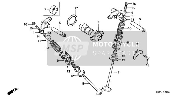 93600060200A, Screw, Flat, 6X20, Honda, 2