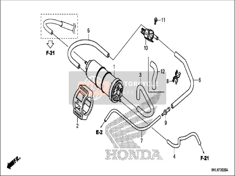 Honda NC750SD 2019 Scatola metallica per un 2019 Honda NC750SD