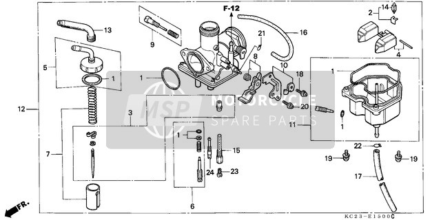 99103KBA0380, Jet, Slow, #38, Honda, 1