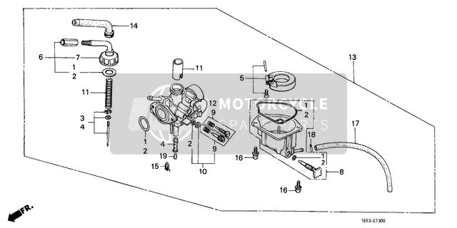 Honda Z50J 1983 Carburateur pour un 1983 Honda Z50J