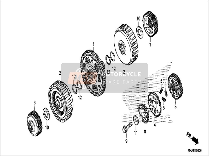 Honda NC750D 2019 Embrayage pour un 2019 Honda NC750D