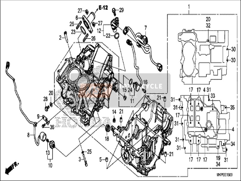 Honda CB500FA 2019 Carter per un 2019 Honda CB500FA