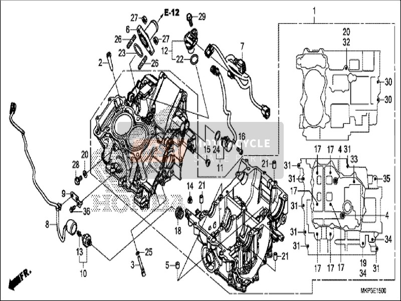 Honda CBR500RA 2019 Carter pour un 2019 Honda CBR500RA