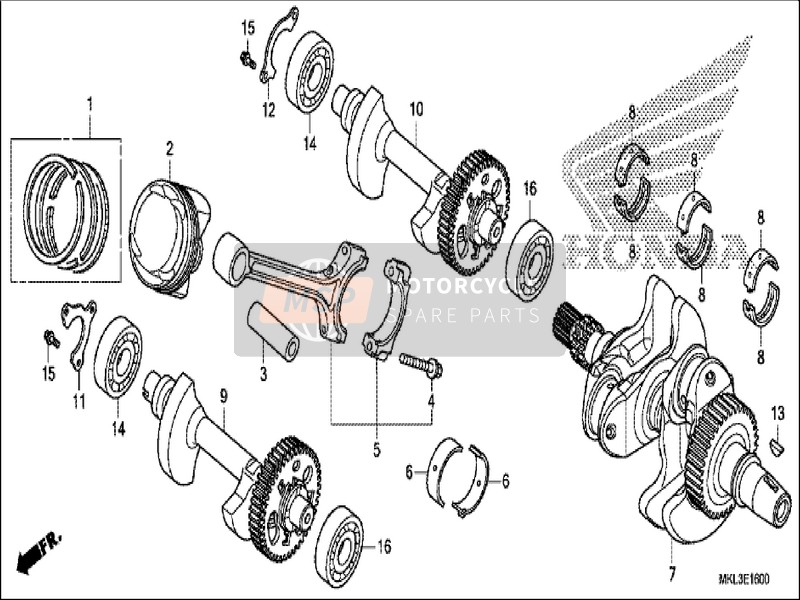 Honda NC750XA 2019 Crankshaft/Piston for a 2019 Honda NC750XA