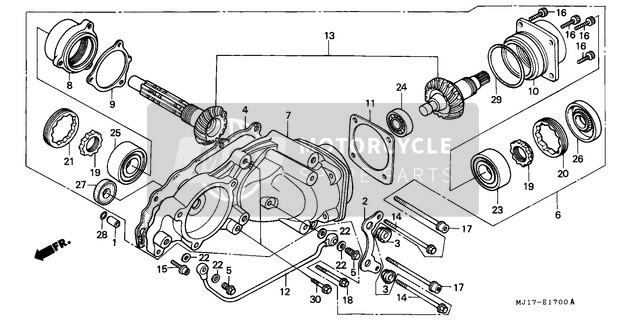 21381MB0770, Latoen, Kruis As (0.40), Honda, 0