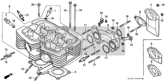 9805658716, Plug, Spark (CR8HS) (Ngk), Honda, 1