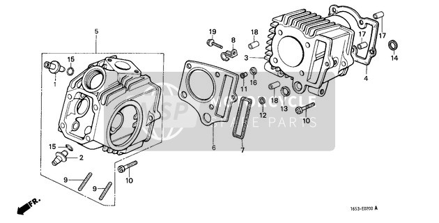 Honda Z50J 1983 Cylinder/Cylinder Head for a 1983 Honda Z50J