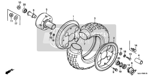 934020801600, Bullone Con Rondella 8X16, Honda, 2