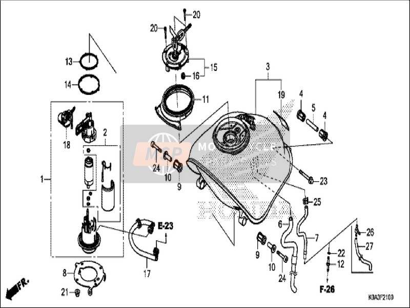 16707K94T01, Filter Set, Honda, 0