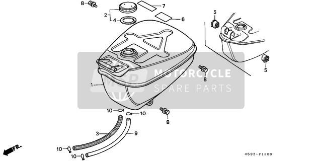 17620KEV900, Tapa Comp.,  Deposito, Honda, 0